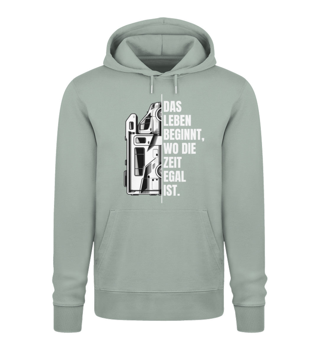 Camping ist Zeitlos - Herren Organic Hoodie - Wohnmobil - LazyDonkeyDesign 