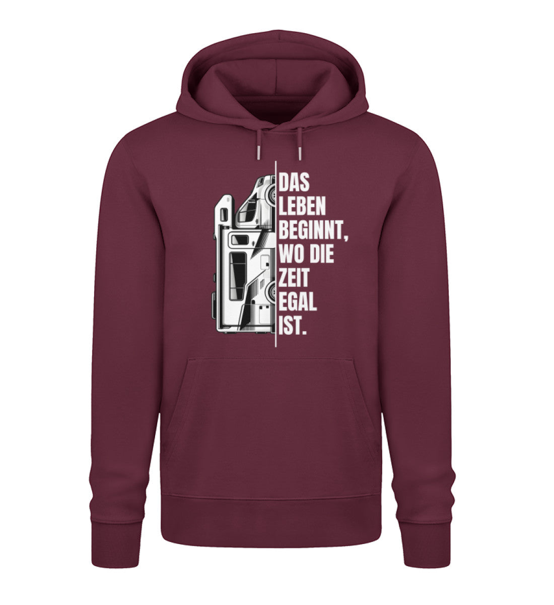 Camping ist Zeitlos - Herren Organic Hoodie - Wohnmobil - LazyDonkeyDesign 