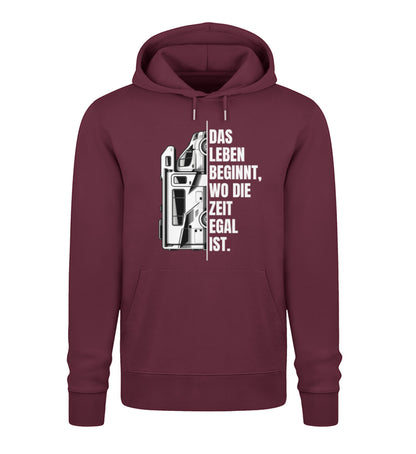 Camping ist Zeitlos - Herren Organic Hoodie - Wohnmobil - LazyDonkeyDesign 