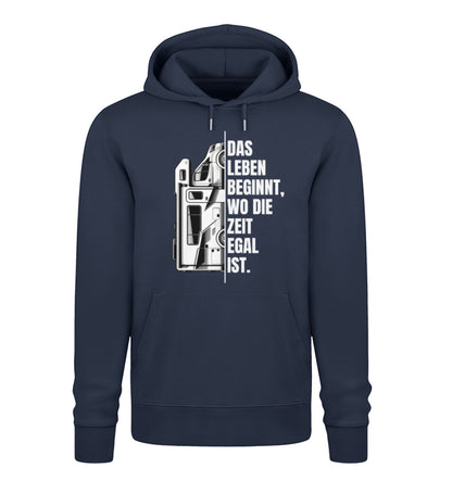 Camping ist Zeitlos - Herren Organic Hoodie - Wohnmobil - LazyDonkeyDesign 