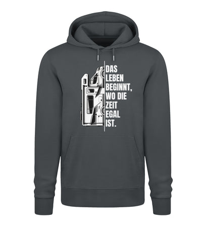 Camping ist Zeitlos - Herren Organic Hoodie - Wohnmobil - LazyDonkeyDesign 