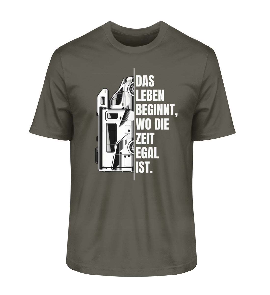 Camping ist Zeitlos - Herren Organic Shirt - Wohnmobil - LazyDonkeyDesign 