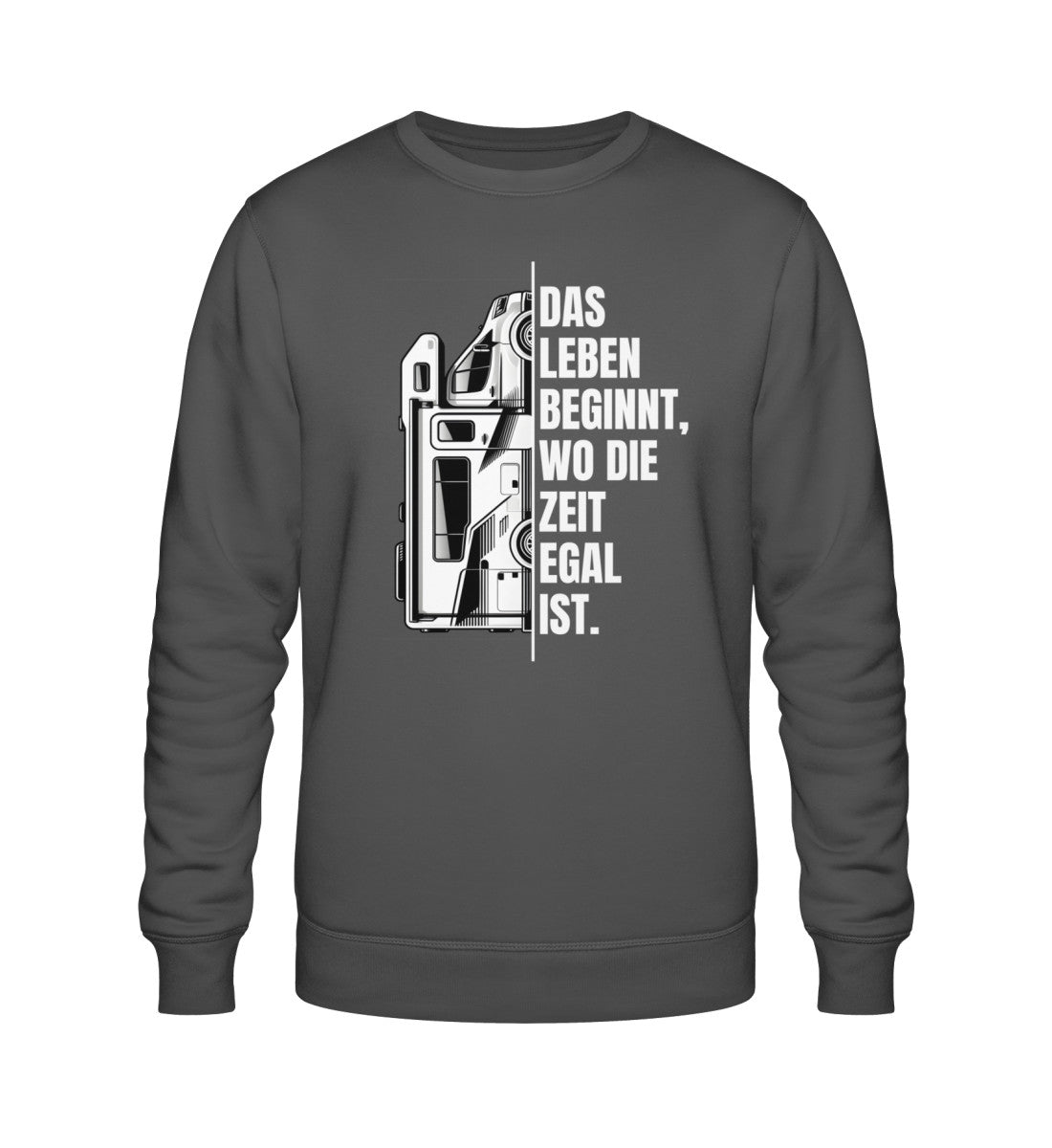 Camping ist Zeitlos - Herren Organic Sweatshirt - Wohnmobil - LazyDonkeyDesign 
