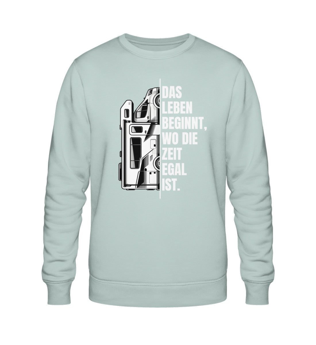 Camping ist Zeitlos - Herren Organic Sweatshirt - Wohnmobil - LazyDonkeyDesign 