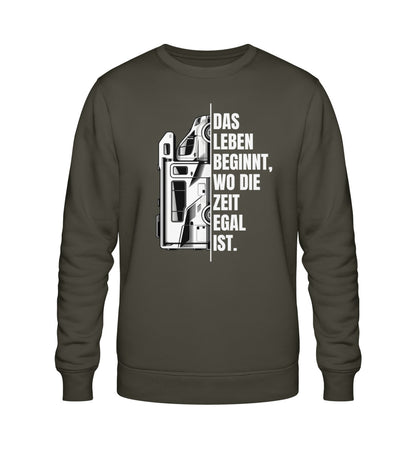 Camping ist Zeitlos - Herren Organic Sweatshirt - Wohnmobil - LazyDonkeyDesign 