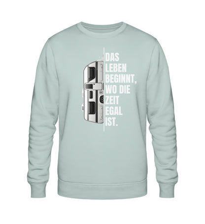 Camping ist Zeitlos - Herren Organic Sweatshirt - Wohnwagen - LazyDonkeyDesign 