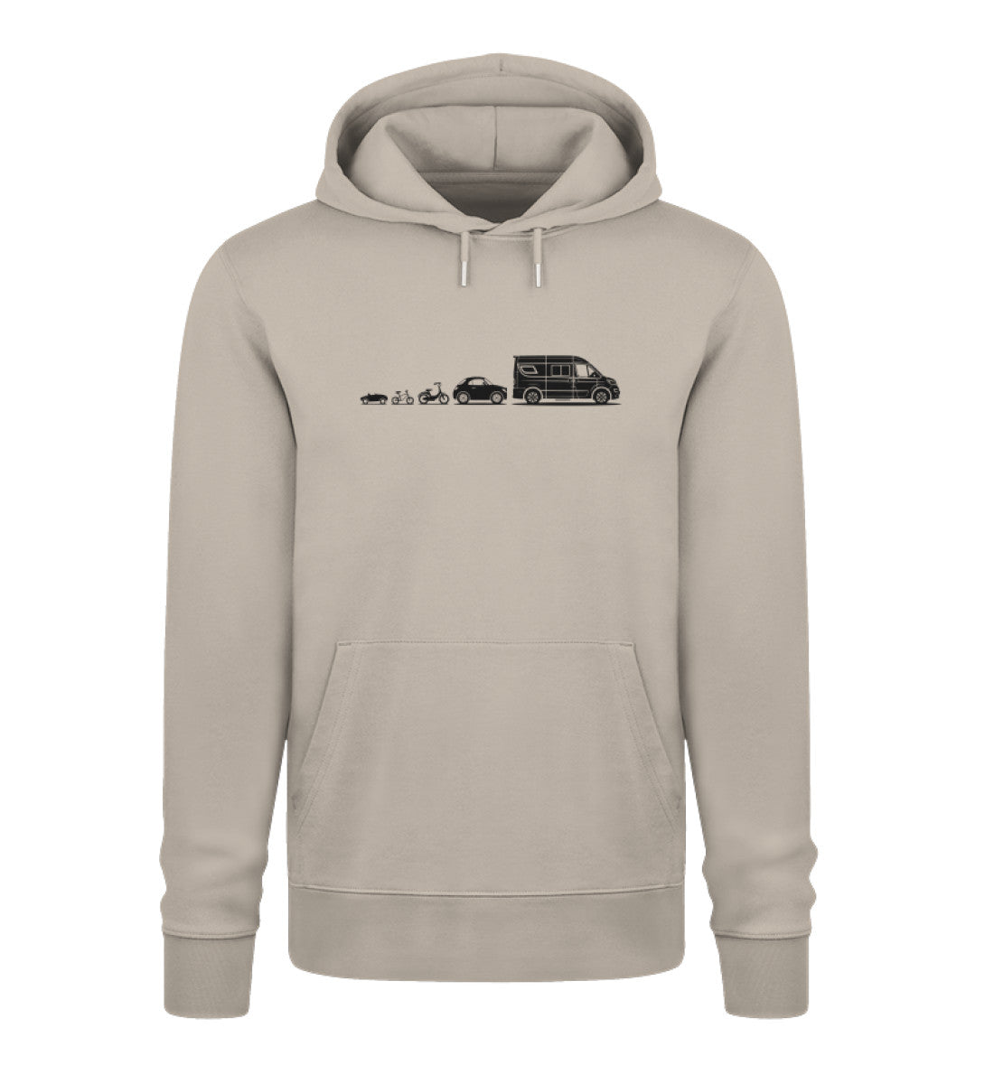 Evolution Vanlife - Herren Organic Hoodie - LazyDonkeyDesign 