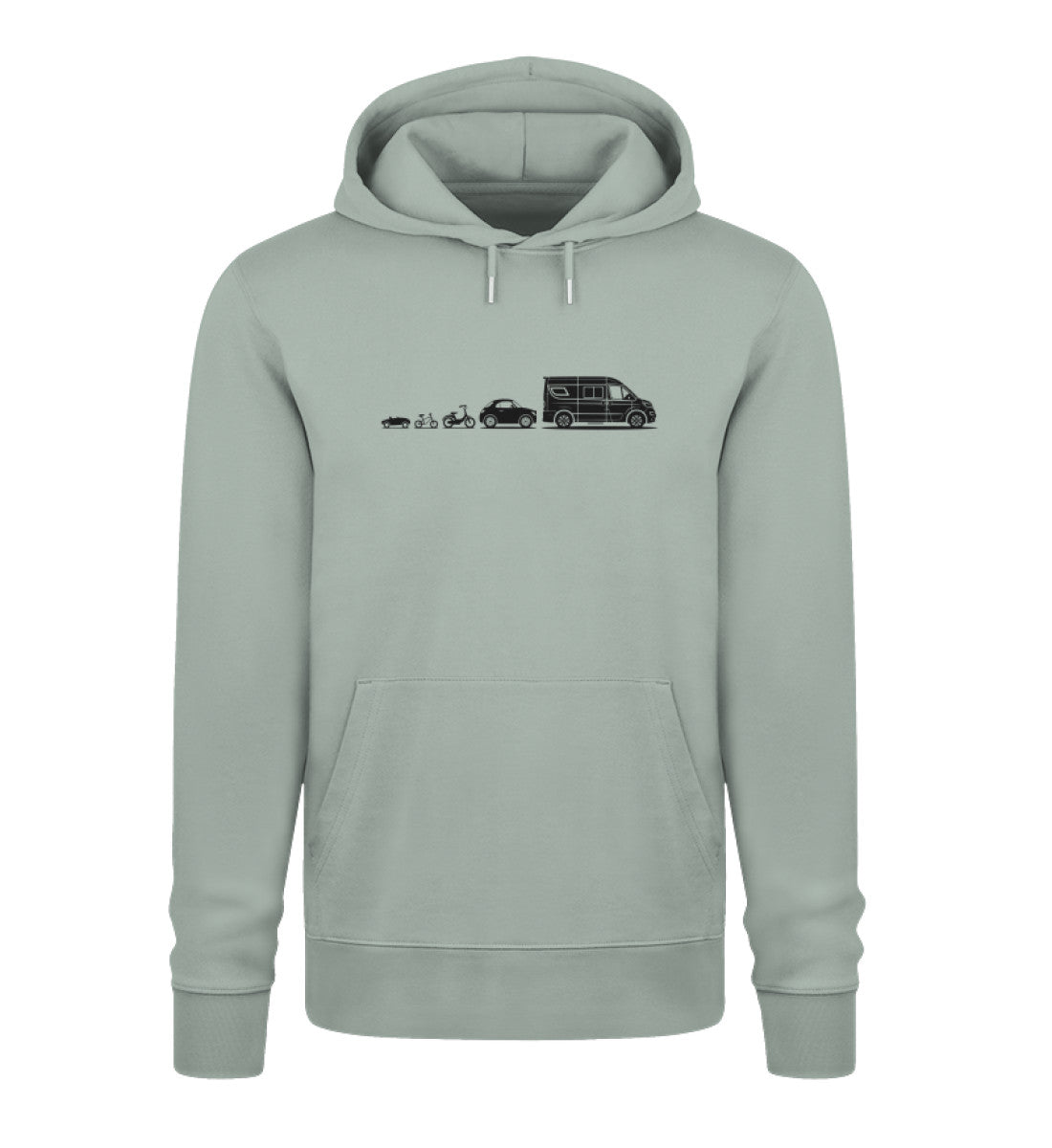 Evolution Vanlife - Herren Organic Hoodie - LazyDonkeyDesign 