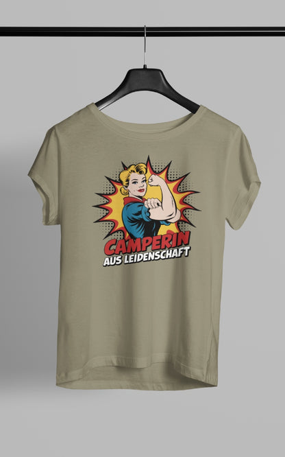 Camperin aus Leidenschaft - Damen Camping T-Shirt
