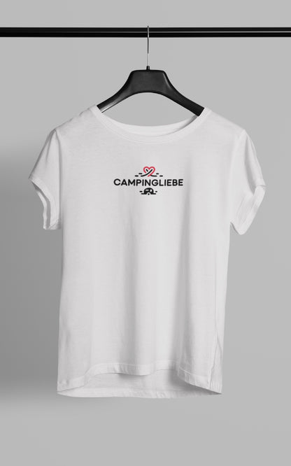Frauen Camping T-Shirt - Campingliebe Wohnwagen
