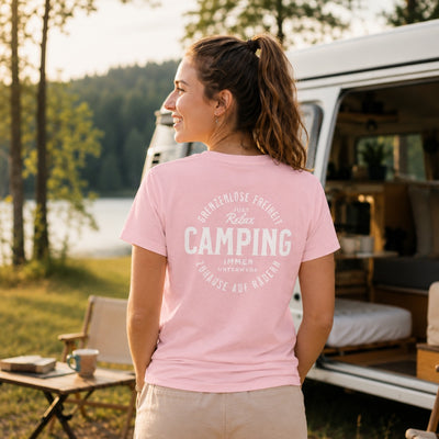 Grenzenlose Freiheit - Damen Camping T-Shirt