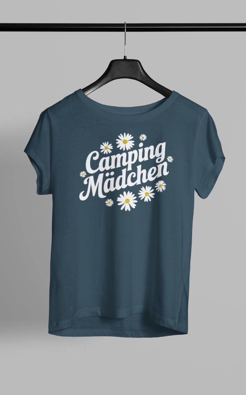 Camping Mädchen - Damen Camping T-Shirt