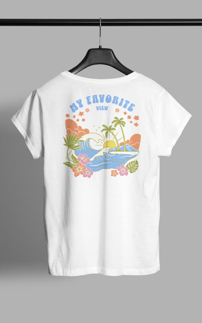 Damen Camping T-Shirt - My favorite View