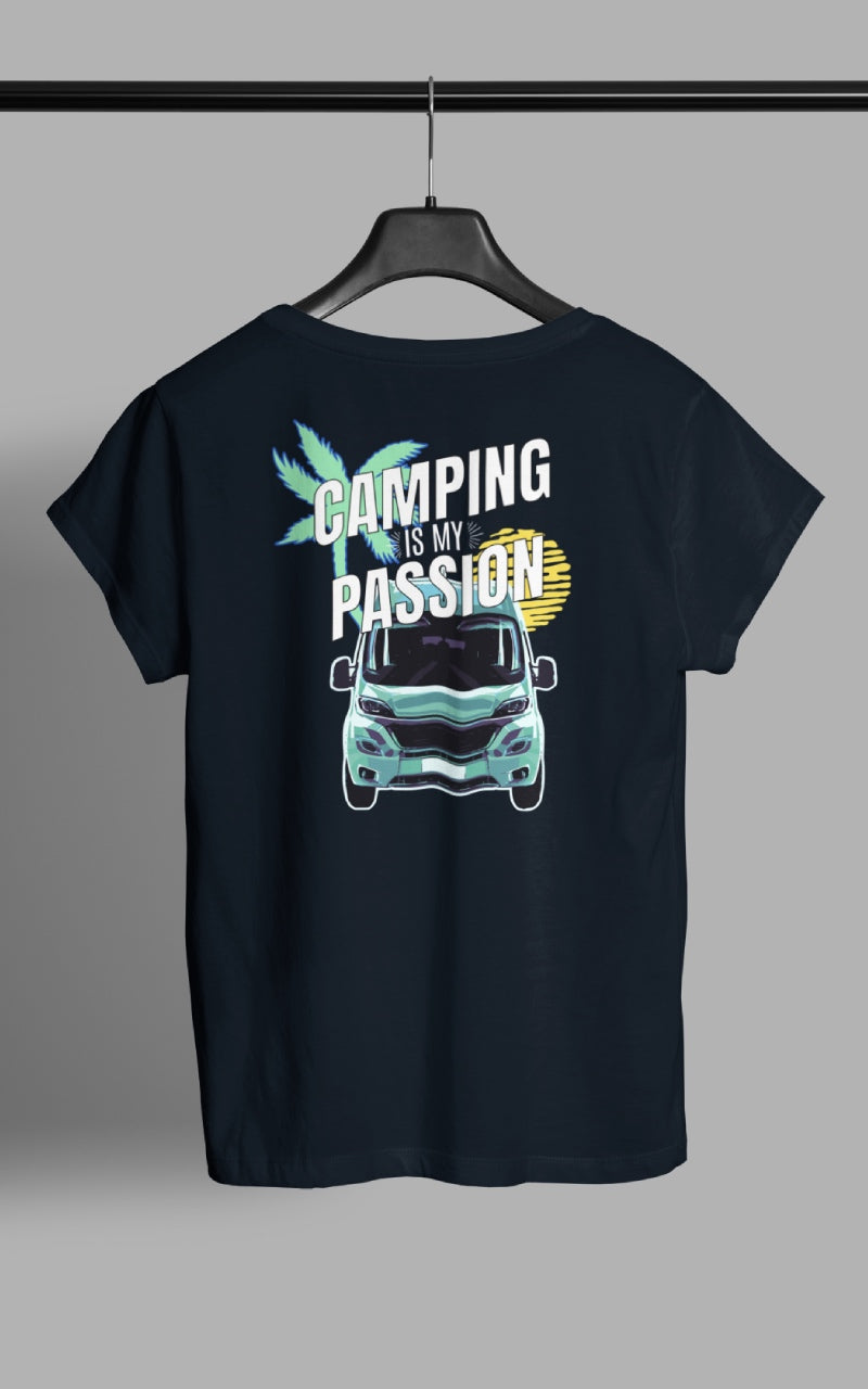 Damen Camping T-Shirt - Camping Passion