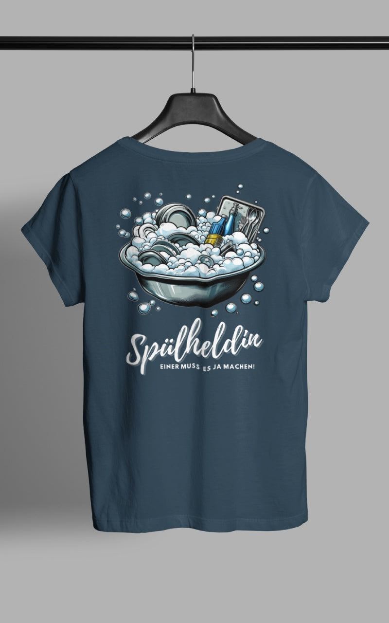 Damen Camping T-Shirt - Spülheldin