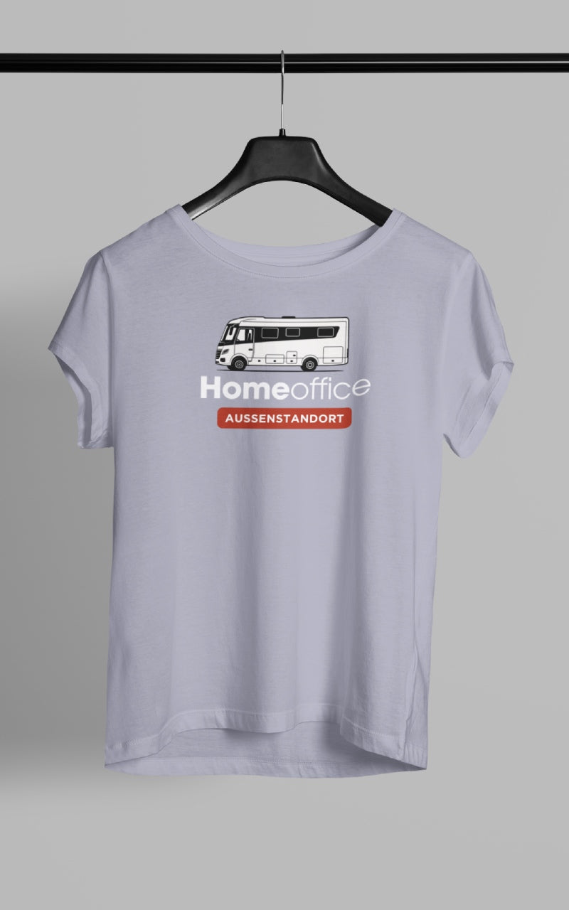 Damen Camping T-Shirt Homeoffice Vollintegriert