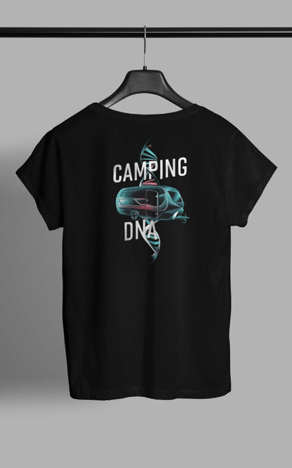 Damen Camping T-Shirt - Wohnwagen DNA