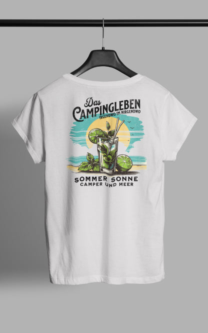Das Campingleben - Damen Camping T-Shirt