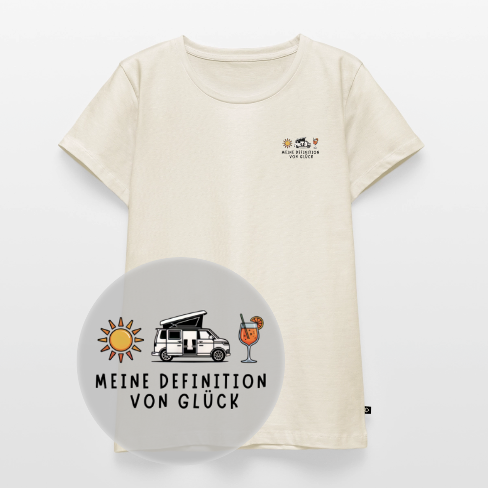 Definition von Glück - Damen Camping T-Shirt - Bulli