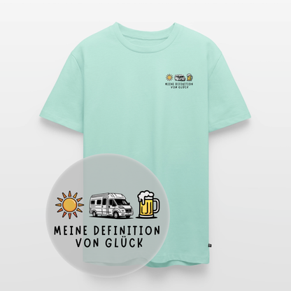 Definition von Glück - Herren Camping T-Shirt - Van