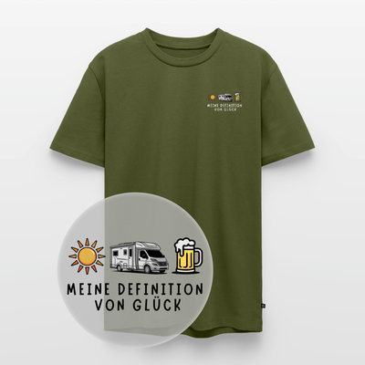 Definition von Glück - Herren Camping T-Shirt - Wohnmobil