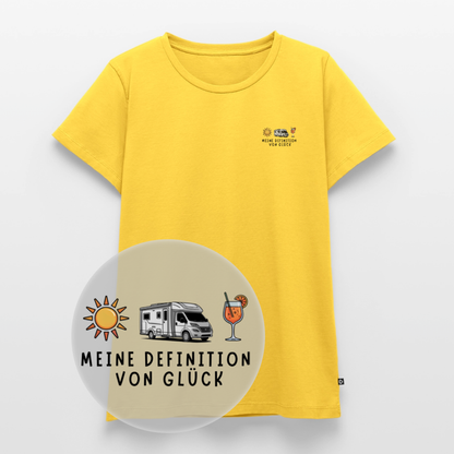 Definition von Glück - Damen Camping T-Shirt - Wohnmobil
