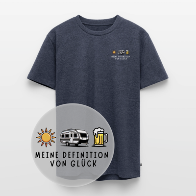 Definition von Glück - Herren Camping T-Shirt - Wohnwagen