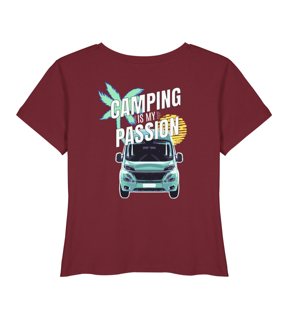 Camping Passion - Damen Organic T-Shirt - LazyDonkeyDesign 