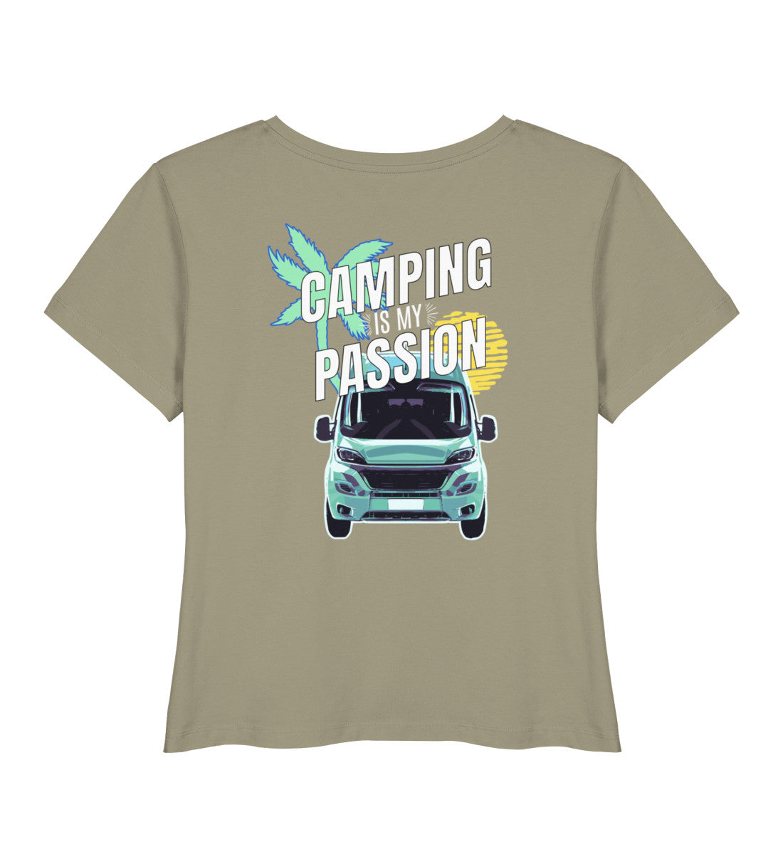 Camping Passion - Damen Organic T-Shirt - LazyDonkeyDesign 