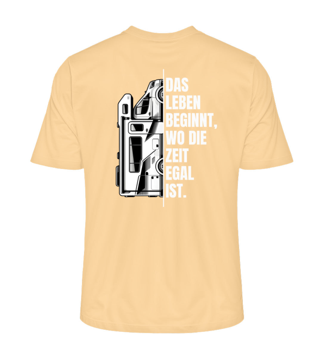 Camping ist Zeitlos - Herren Organic T-Shirt - Wohnmobil - Rückenmotiv - LazyDonkeyDesign 