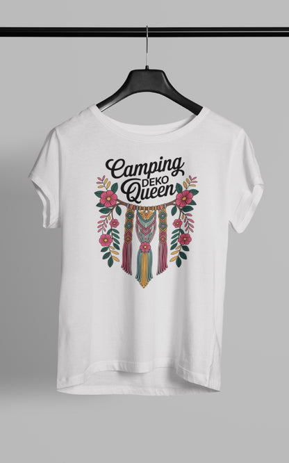 Frauen Camping T-Shirt - Deko Queen