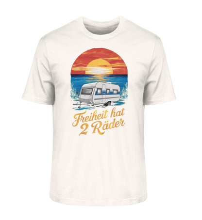 Freiheit hat 2 Räder - Herren Organic Shirt - Wohnwagen - LazyDonkeyDesign 