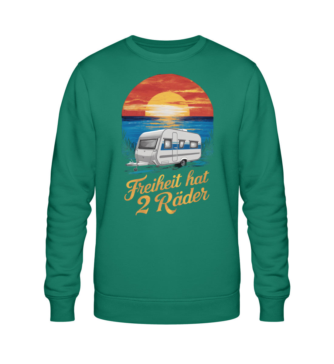 Freiheit hat 2 Räder - Herren Organic Shirt - Wohnwagen - LazyDonkeyDesign 