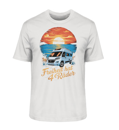 Freiheit hat 4 Räder - Herren Organic Shirt - Vanlife - LazyDonkeyDesign 
