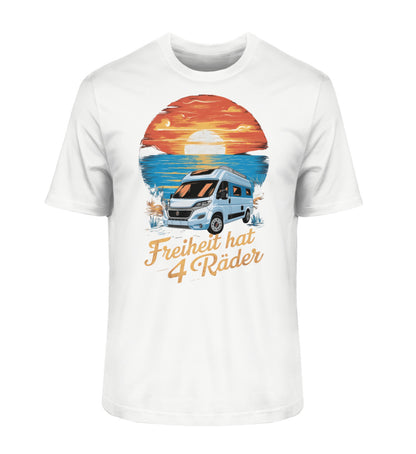 Freiheit hat 4 Räder - Herren Organic Shirt - Vanlife - LazyDonkeyDesign 