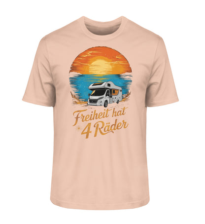Freiheit hat 4 Räder - Herren Organic Shirt - Wohnmobil - LazyDonkeyDesign 