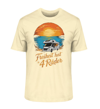 Freiheit hat 4 Räder - Herren Organic Shirt - Wohnmobil - LazyDonkeyDesign 