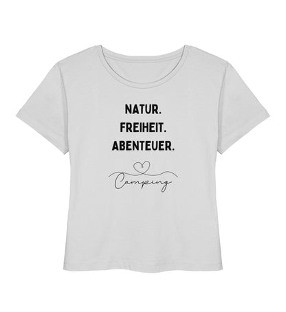 Natur. Freiheit. Abenteuer - Damen Organic T-Shirt - LazyDonkeyDesign 