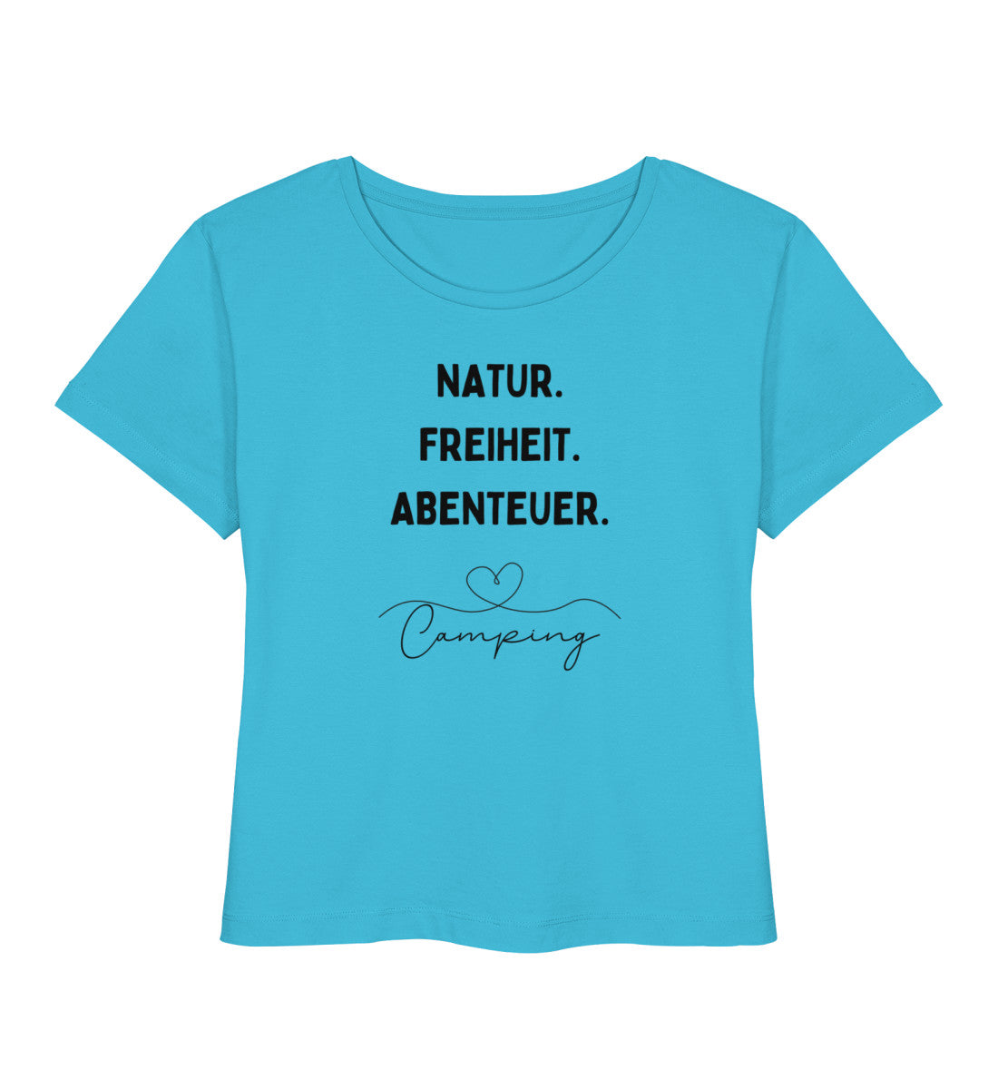 Natur. Freiheit. Abenteuer - Damen Organic T-Shirt - LazyDonkeyDesign 
