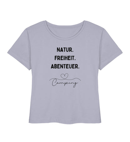 Natur. Freiheit. Abenteuer - Damen Organic T-Shirt - LazyDonkeyDesign 