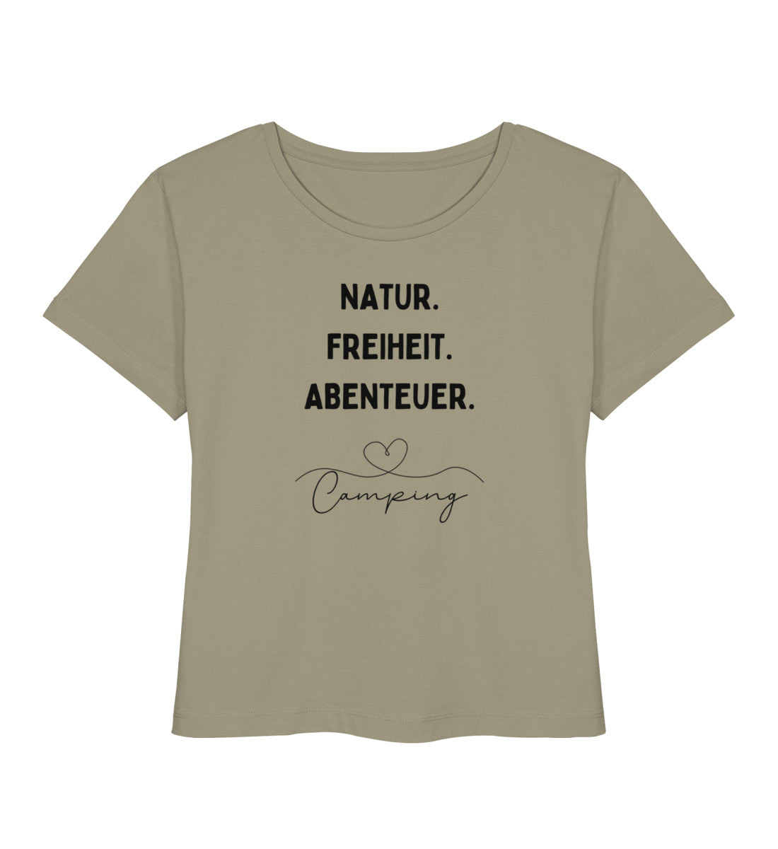 Natur. Freiheit. Abenteuer - Damen Organic T-Shirt - LazyDonkeyDesign 