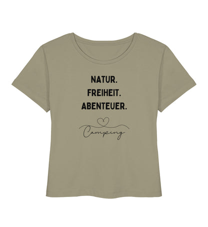 Natur. Freiheit. Abenteuer - Damen Organic T-Shirt - LazyDonkeyDesign 