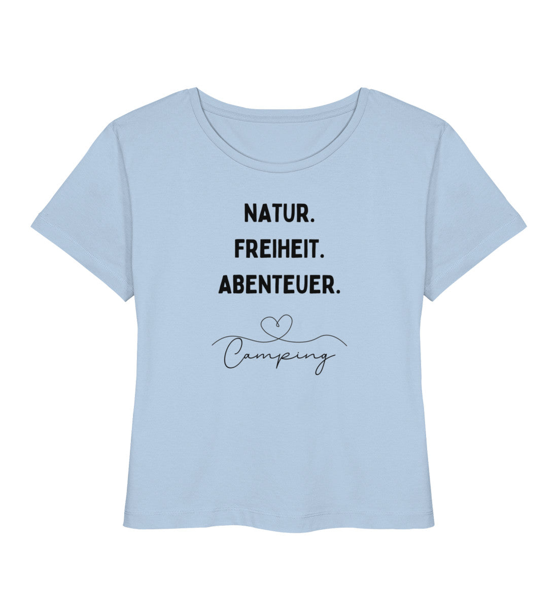 Natur. Freiheit. Abenteuer - Damen Organic T-Shirt - LazyDonkeyDesign 