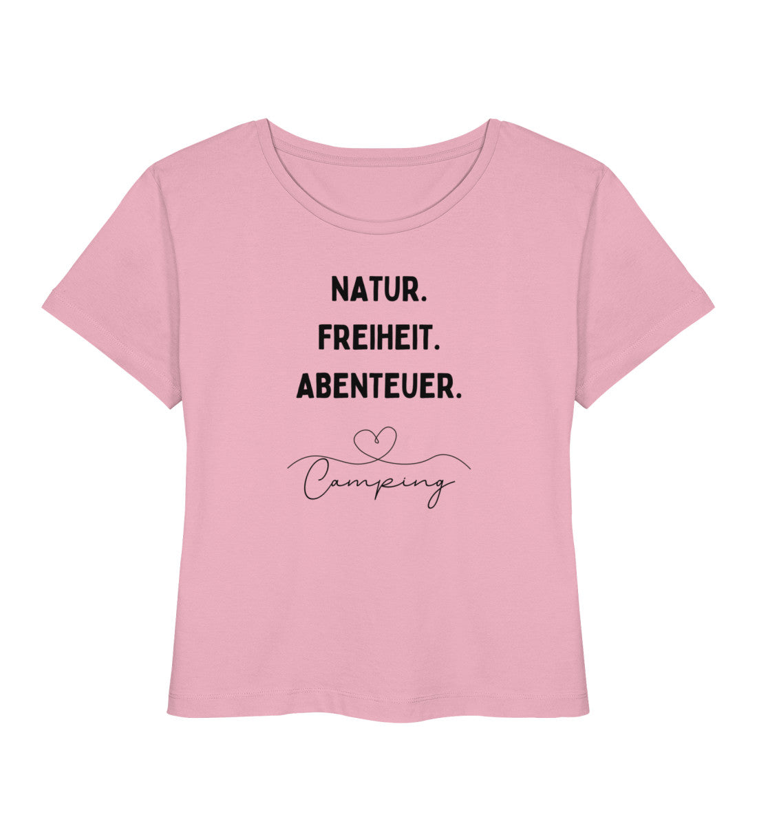 Natur. Freiheit. Abenteuer - Damen Organic T-Shirt - LazyDonkeyDesign 