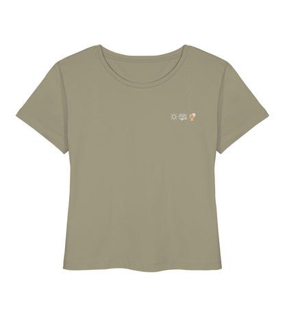 Sonne Wohnwagen Aperol - Damen Organic T-Shirt - LazyDonkeyDesign 