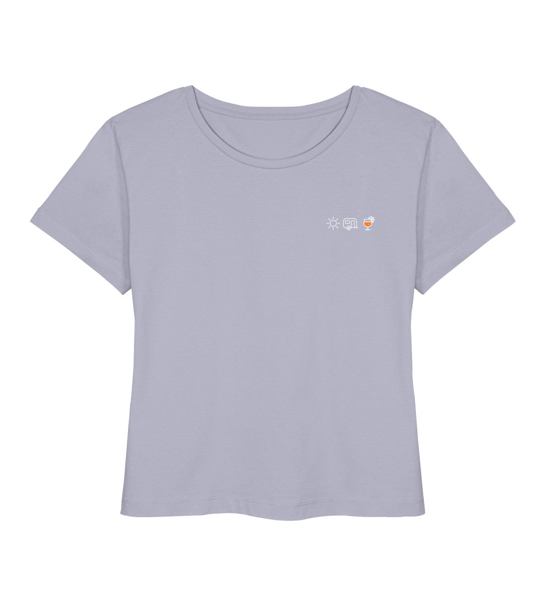 Sonne Wohnwagen Aperol - Damen Organic T-Shirt - LazyDonkeyDesign 