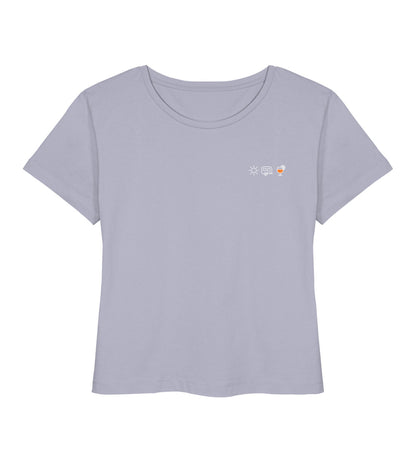 Sonne Wohnwagen Aperol - Damen Organic T-Shirt - LazyDonkeyDesign 