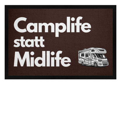 Camplife statt Midlife - Wohnmobil - Camping Fußmatte - LazyDonkeyDesign 