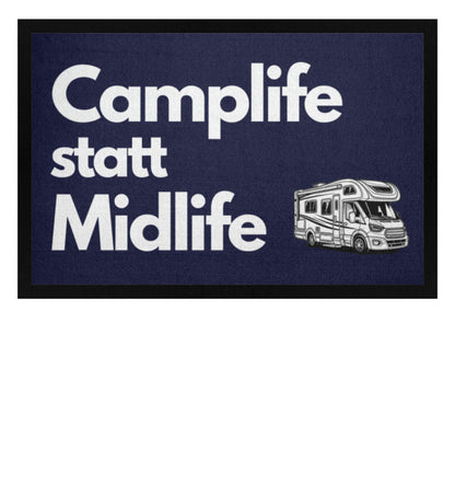 Camplife statt Midlife - Wohnmobil - Camping Fußmatte - LazyDonkeyDesign 