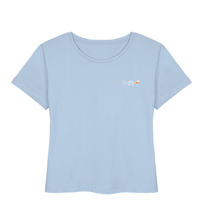 Sonne Bulli Bier - Damen Organic T-Shirt - LazyDonkeyDesign 